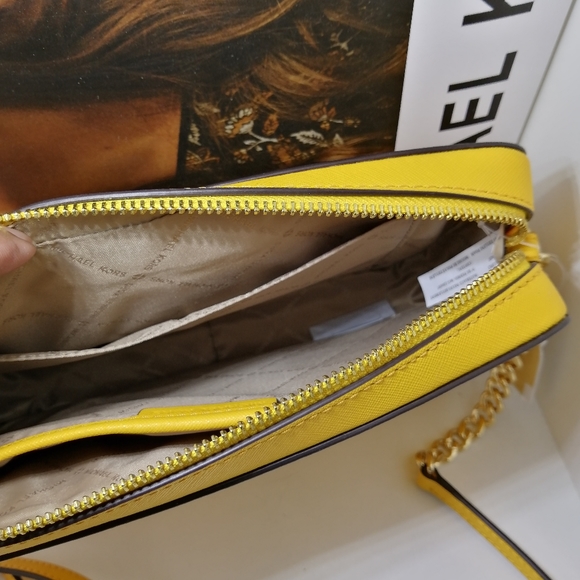 New Micheal Kors Cross body Jasmine Yellow - Picture 6 of 7
